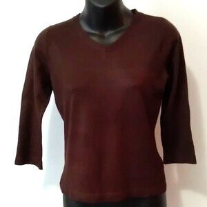 LAURA PETITES V Neck Sweater